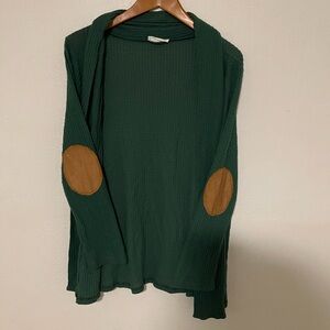 Honey Punch Forest Green Knit Cardigan